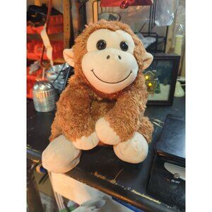 Lynco Critter Collection Kids Backpack Plush Brown Monkey Animal